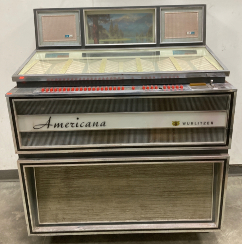 Vintage Americana Wurlitzer Full Stereo Jukebox