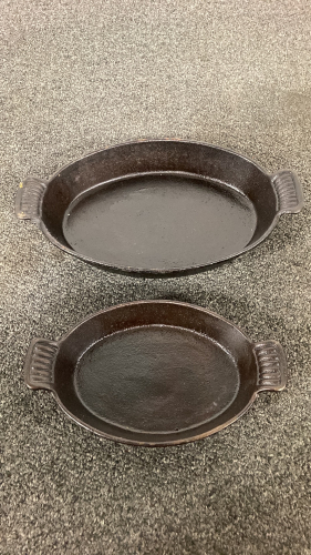 Oval Cast Iron Casserole Dish Set