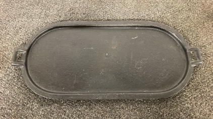 Oval Cast Iron Griddle Plate