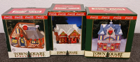 (3) Coca Cola Town Square Holiday Collectibles