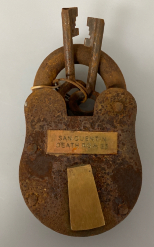 San Quentin Death Row ,Brass Labeled, Steel Lock with Keys