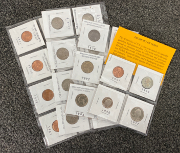 Assorted Coins with Various Dates