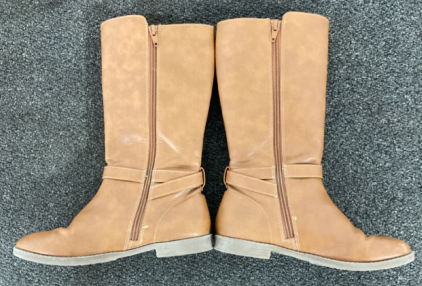 Womens Place Brown Leather Boots