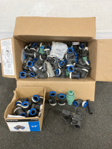 Large Box of Assorted Plumbing Hardware