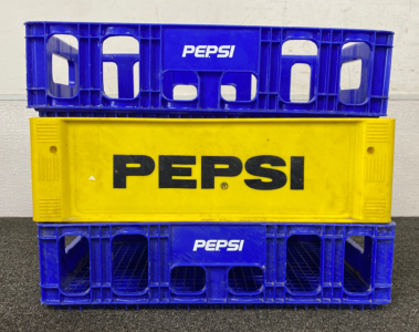 (3) Pepsi Crates 18”x 12”