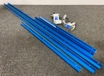 Straight Edge (Approx. 16ft) with Pair of Clamps & A Small Roll of Measuring Tape