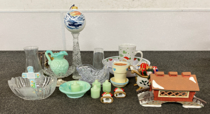 Assorted Glassware and Home Decor