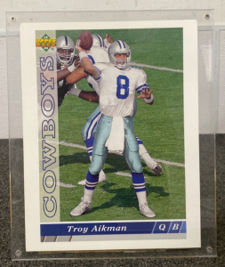 12”x 8” Upper Deck Cowboys “Troy Aikman” Card