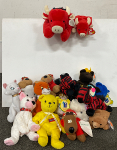 Assorted Collectible Beanie Baby Animals and other Stuffed Animals