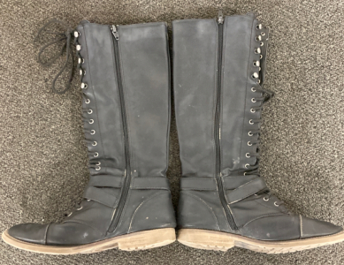 Pair of Black Leather Boots