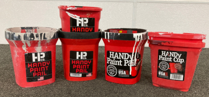 4 Paint Pails & 2 Paint