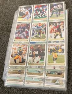 Assorted Sports Cards with Plastic Binder Sleeves