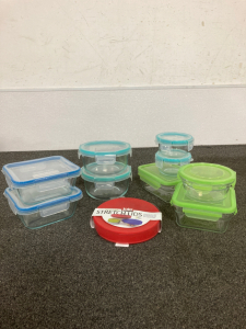 Glass Tupperware And Silicone Lids