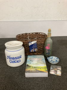 Cookie Jar, Bike Basket, Book And More