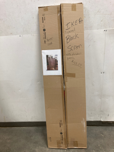 IKEA (3) Panel Black Screen Divider