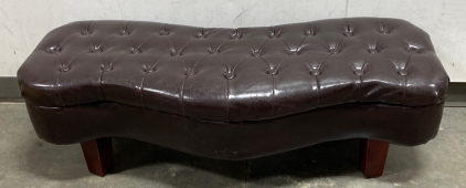 Small Leather Bench