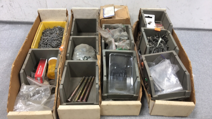 (4) Containers of Various Fasteners