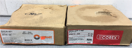 (1) Hobart Welding Wire, (1) Corex Welding Wire