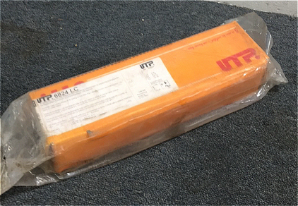 (1) New In Packaging 10-Lb Box Of UTP 3/32 x 12” Welding Electrodes