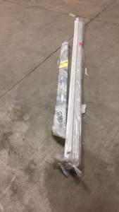 (4) 96” x 4” White Base Boards (1) Pack of Metal 5’ Door Runners