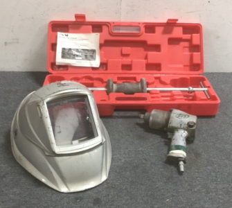 (1) OEM 5-Lb Slide Hammer In Carry Case (1) Weller Welding Helmet (1) Ingersoll Rand 1/2” Pneumatic Impact Wrench