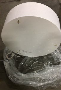 (2) 3 Foot Round Industrial Light Hanging Fixture. Brand New Condition