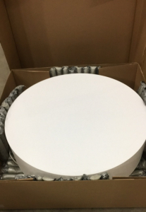 (2) 4 Foot Large Round Hanging Lights. Brand New Condition