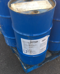 (8) Empty 15-Gallon Steel Barrels On. A Pallet