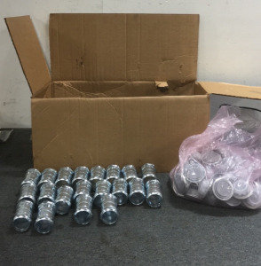 (20) 1-1/2&rdquo; Conduit Connectors (1) Bag Of 5-Gallon Bucket Lids (1) Box Of Metal aluma Form Conduit Strap Kits