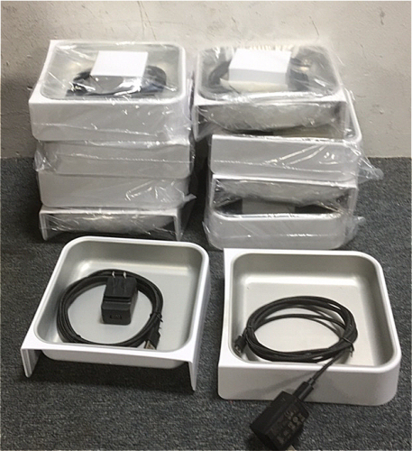 (10) Unknown Trays With Android Charger And Blocks