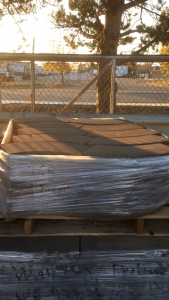 Pallet Of (60) Terracotta Blend Firepit Cap Stones