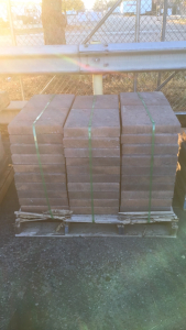 Pallet Of (60) Red Stone Step Pavers
