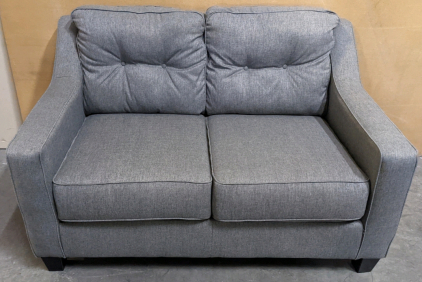 57" Gray Love Seat