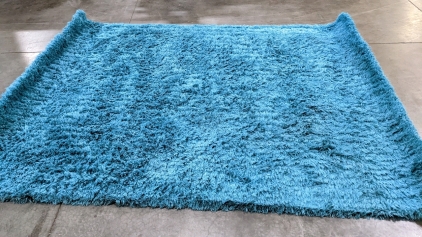 8x11 Jaipur Teal Shag Rug