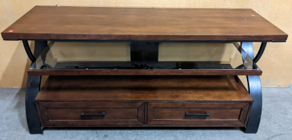 3-Shelf TV Stand w/Drawers