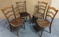 Vintage Wood Dining Chairs