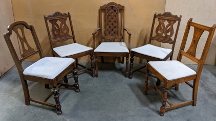 Partially Refurbished Wood Dining Chairs