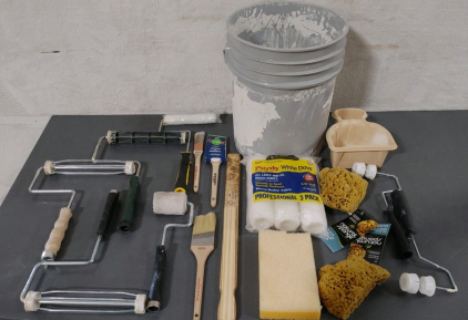 Assortment of Painting Tools & Items