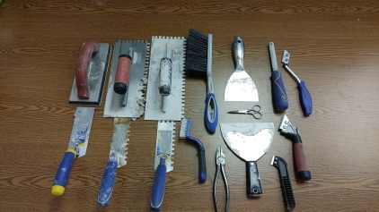 Assortment of Construction/Painting Tools