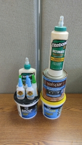 Spackling, Stain & Sealer, & Glue