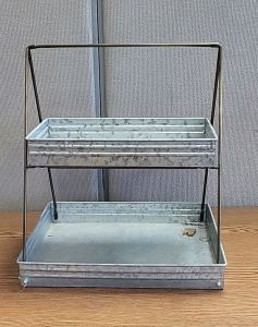 2 Tier Metal Tote