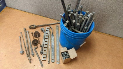 XL Bolts w/Nuts, Assorted Hardware