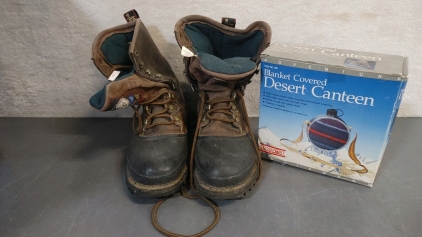 Georgia Boot Comfort Core Thinsulate Ultra 400 & Desert Blanket Covered Canteen