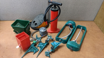 Sprinklers, Spreaders, Air Pumps