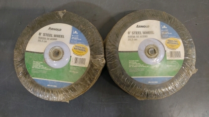 (2) 8" Lawn Mower Wheels