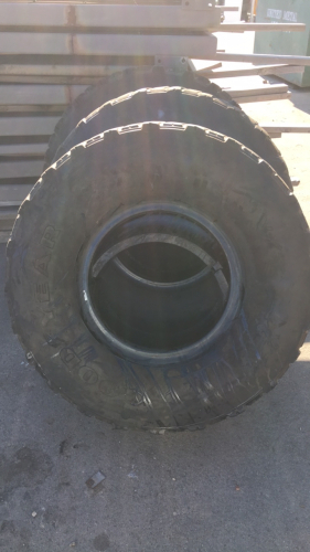 (3) Super Heavy Duty Goodyear 395/85R20 Used Radial Tire