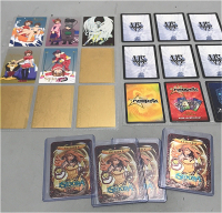 (4) Isdora Rubicon Comics Collectible Cards, (1) Sheet Sakura collectible cards, (1) Sheet VS System Collectible Cards