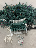 Colorful Christmas Lights, Extension Cord, Clips and Extra Bulbs