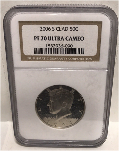 2006 S Clad 50cent PF 70 Ultra Cameo Coin