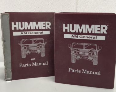 (2)AM General Corporation Hummer parts manuals